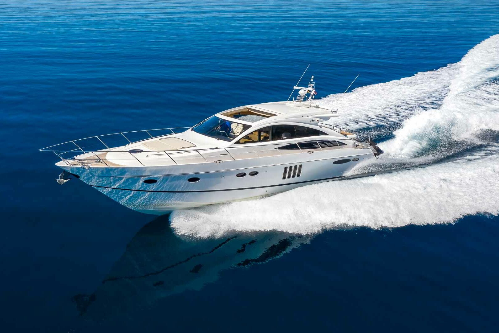 Luxury yacht Princess V65 Spice of Life II running