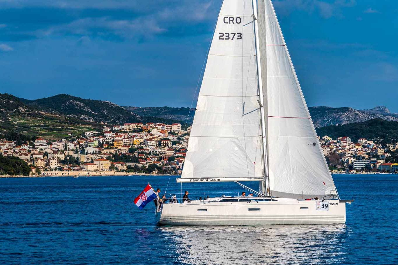 This is photo of a sailing boat X-43 on the Adriatic Sea, Sailing Boat Charter in Croatia