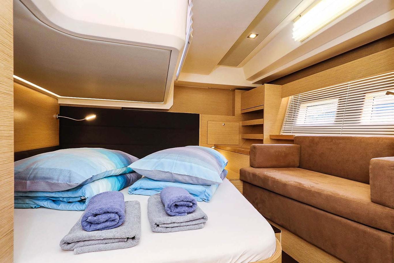 This is photo of a sailing boat Hanse 548 double cabin