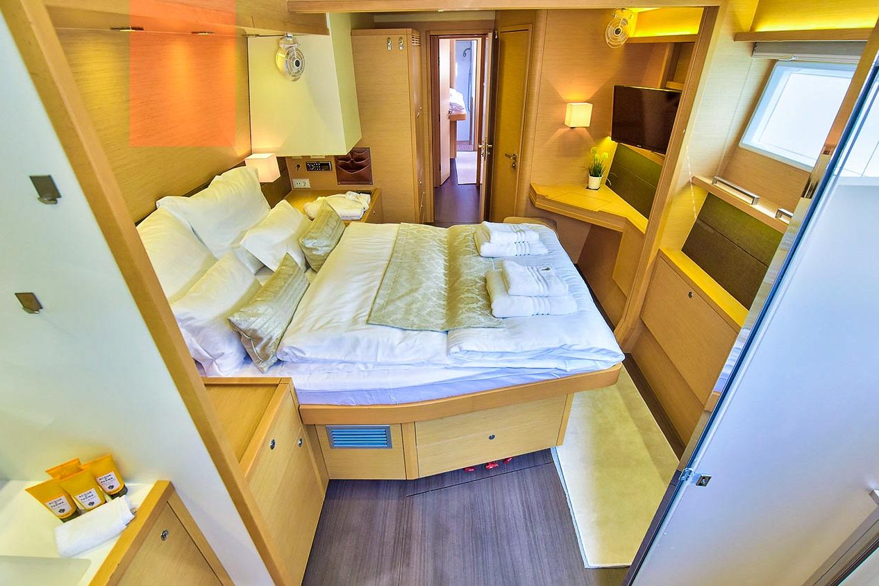 This is photo of a catamaran Lagoon 620 double cabin