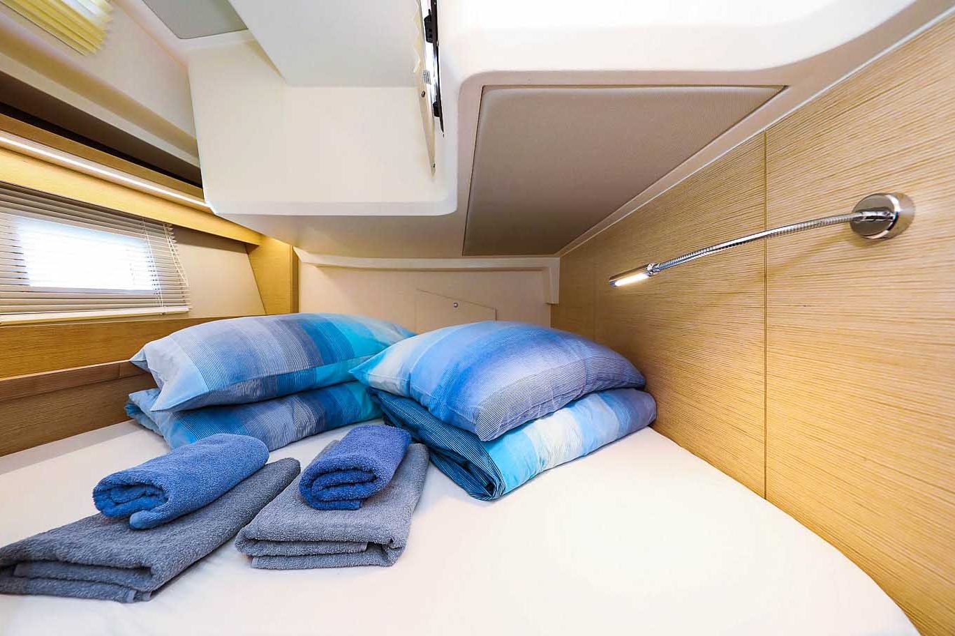 This is photo of a sailing boat Hanse 548 cabin