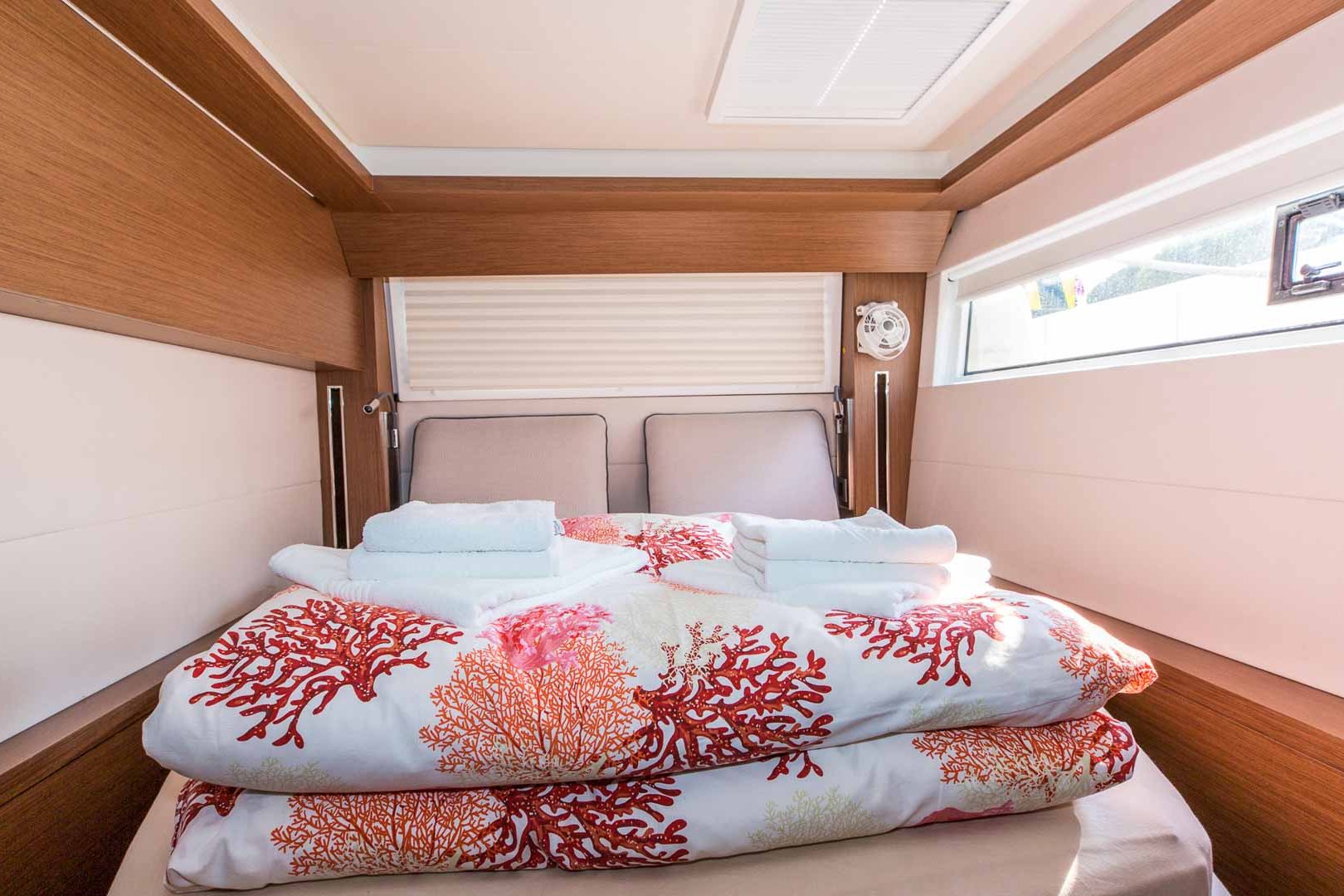 This is photo of a Lagoon 50 double cabin