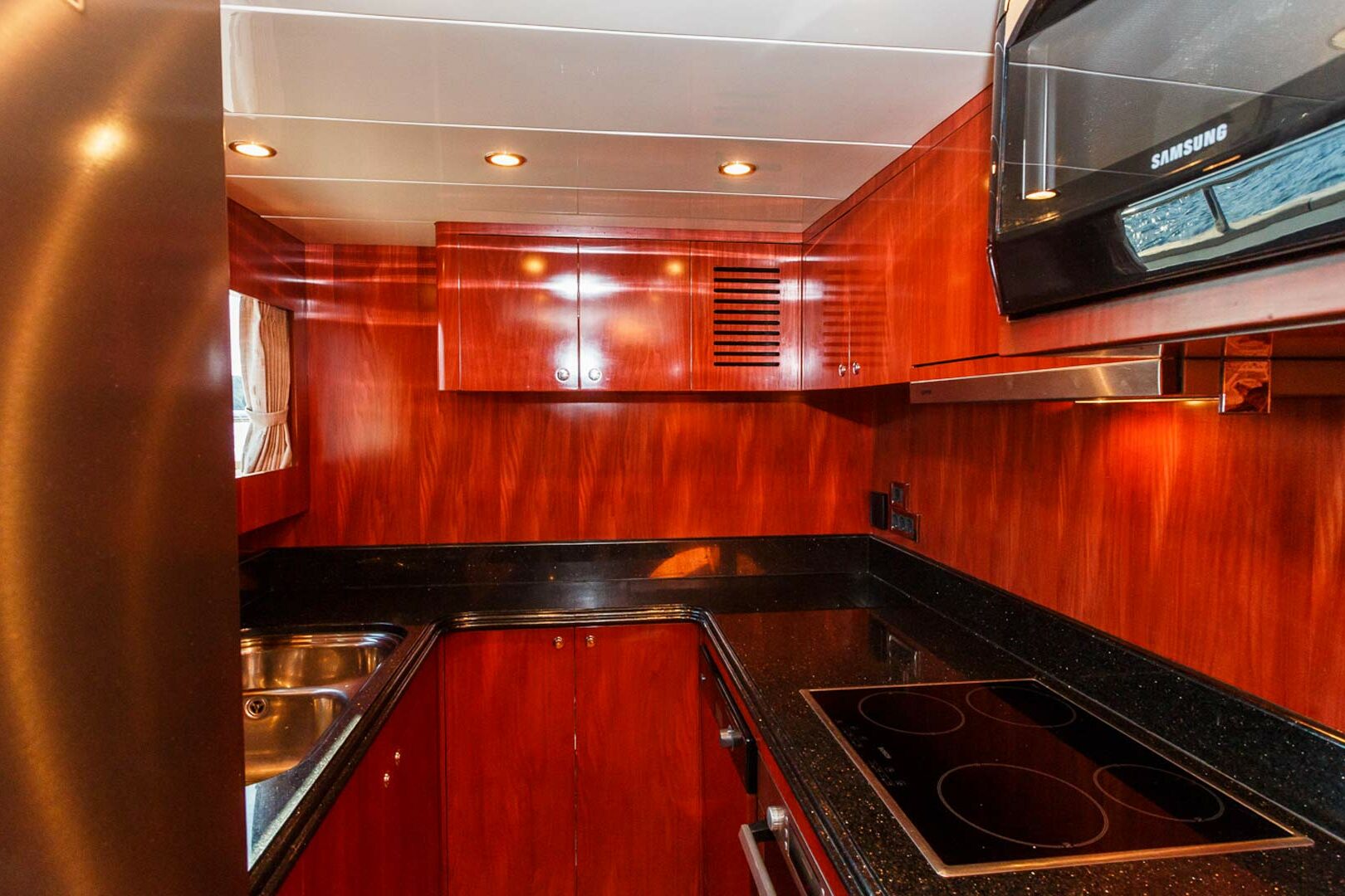 Luxury yacht Johnson Baby galley