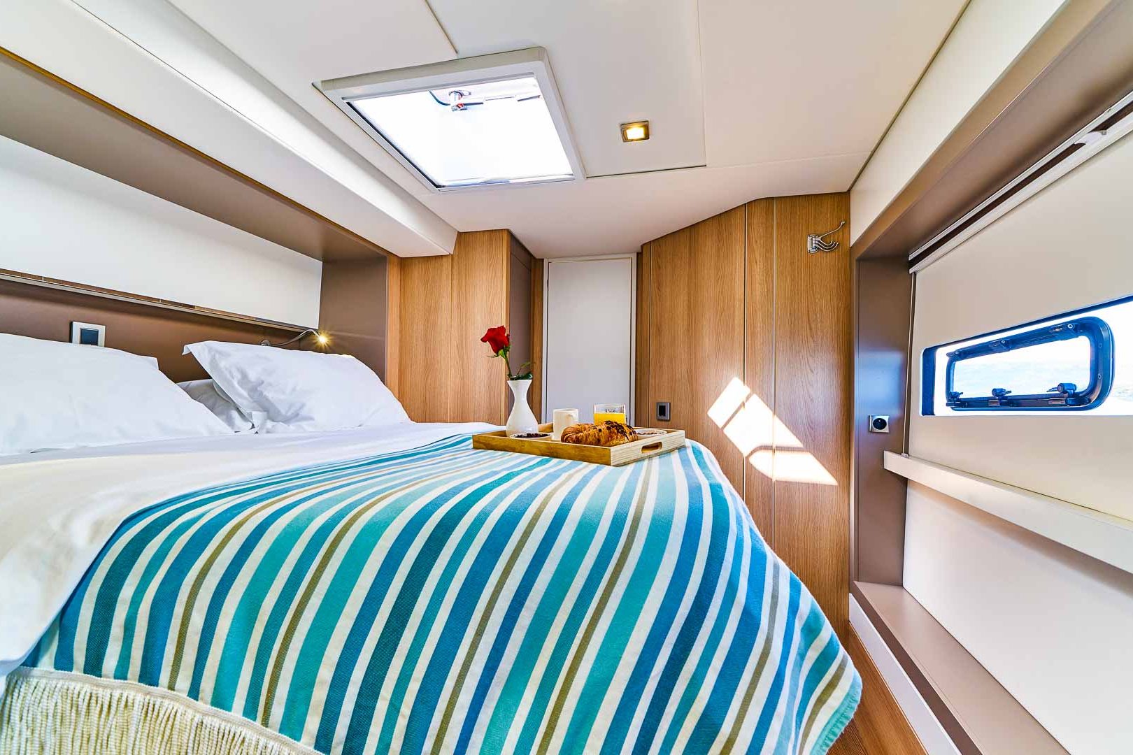 This is photo of a catamaran Bali 5.4 double bed