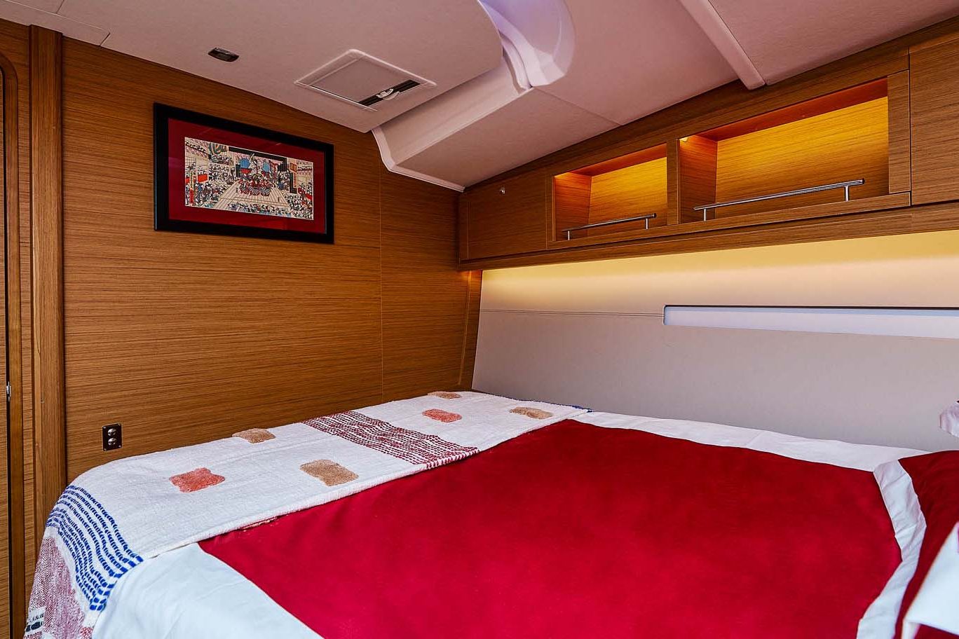 This is photo of a sailing boat Dufour 56 double bed cabin