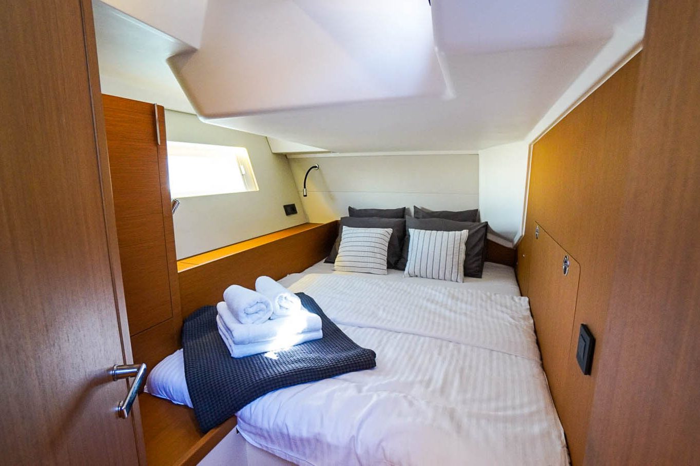 This is photo of a sailing boat First 53 double bed cabin