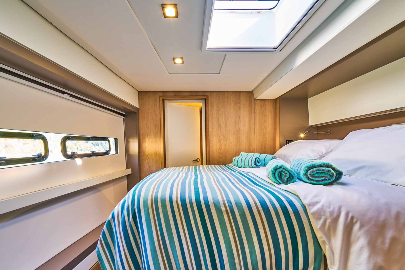 This is photo of a catamaran Bali 5.4 double bed cabin