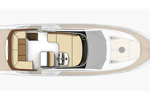 Motor boat Sessa Fly 47 layout fly