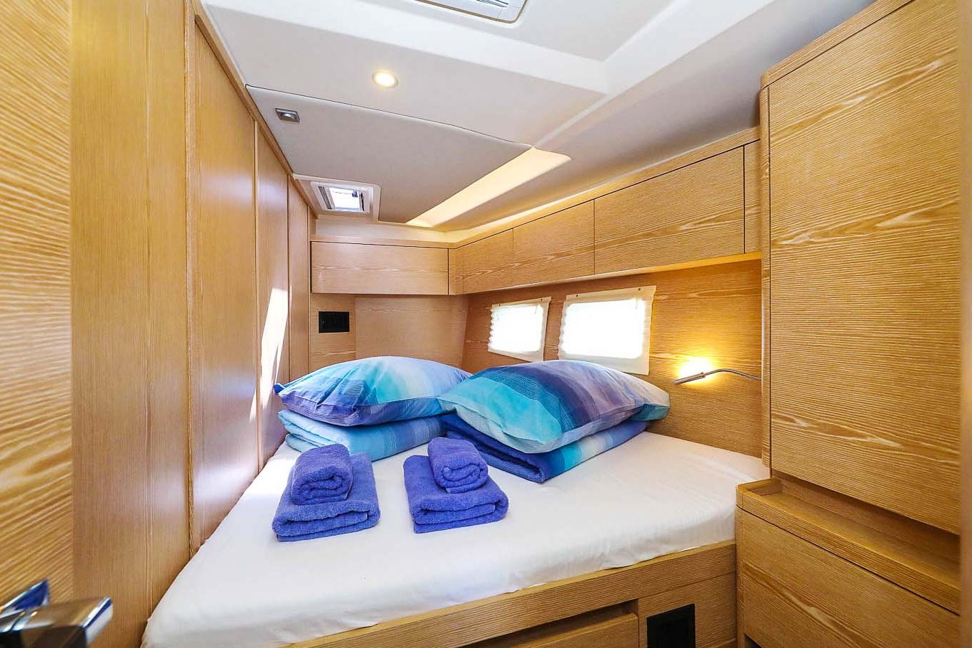 This is photo of a sailing boat Hanse 588 cabin