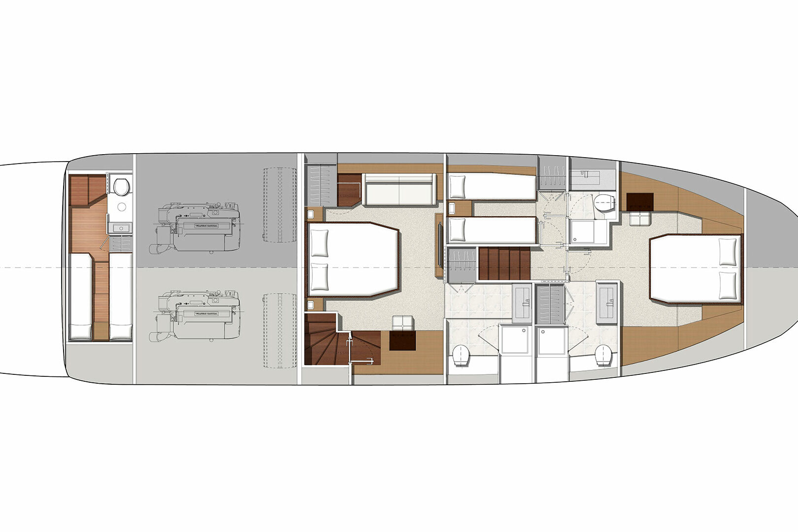 Simull layout lower deck