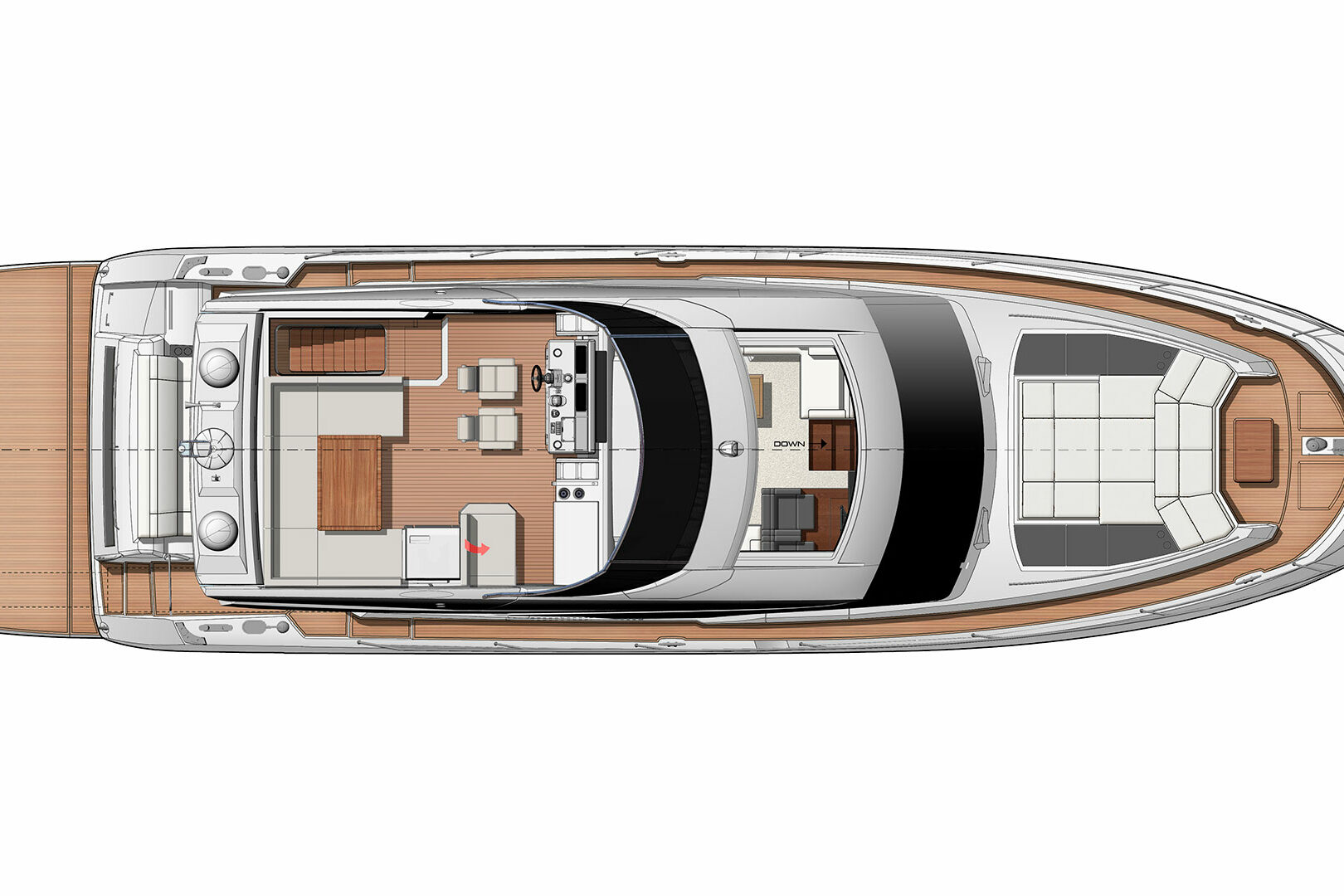 Simull layout sport flybridge