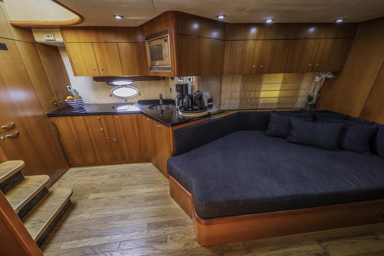 Glorious galley with sofa