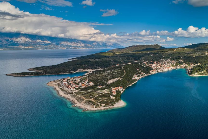 This is photo of a Povlja on island Brač