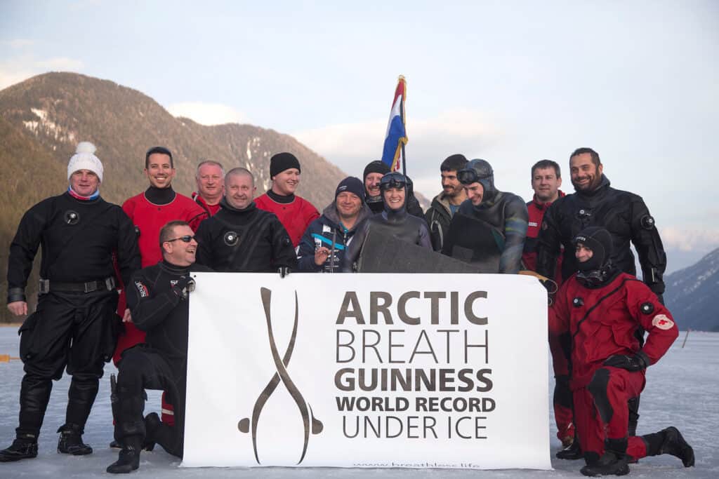 Guinness world record under ice