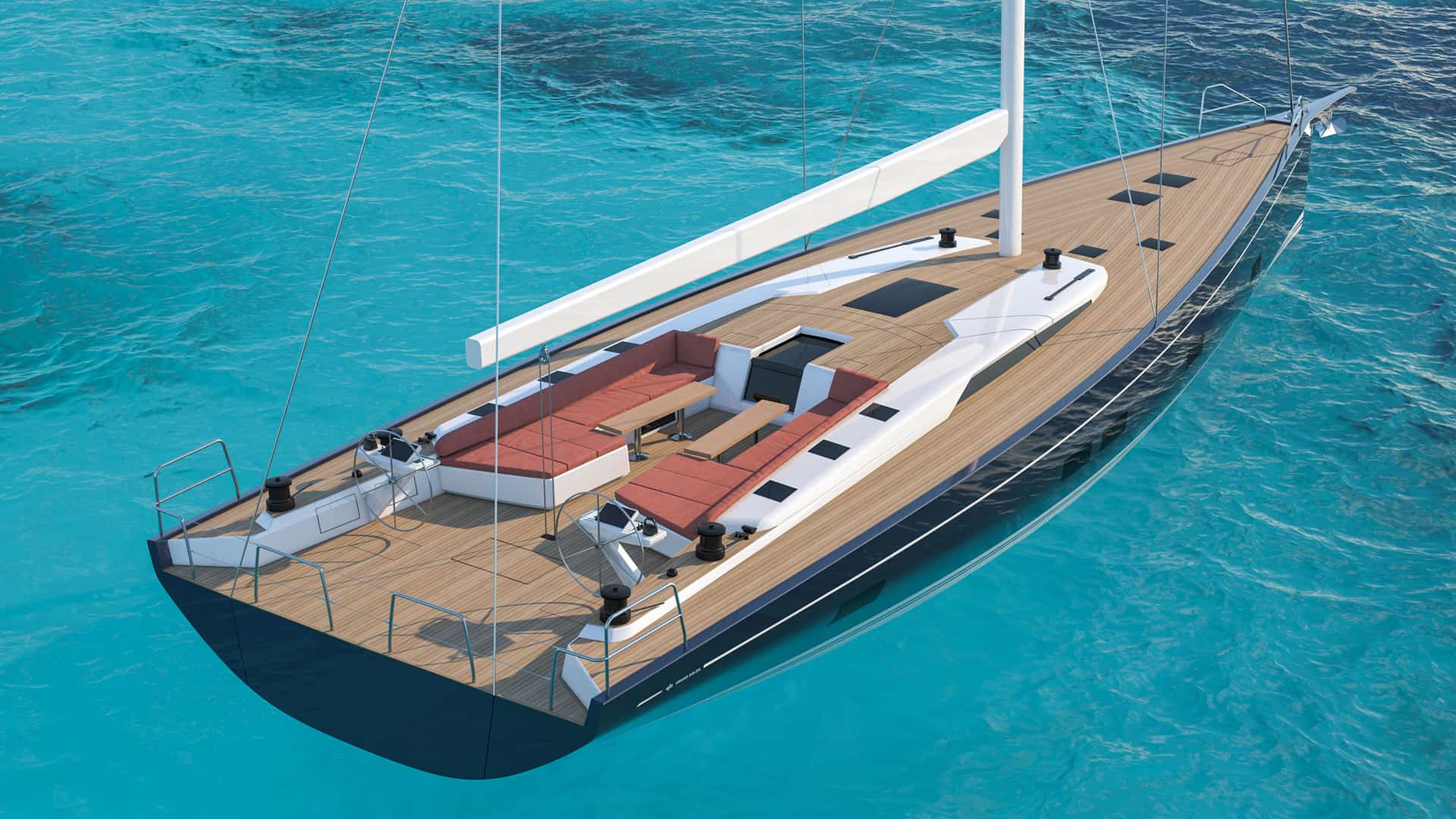 New Yacht Grand Soleil 72 Back View 