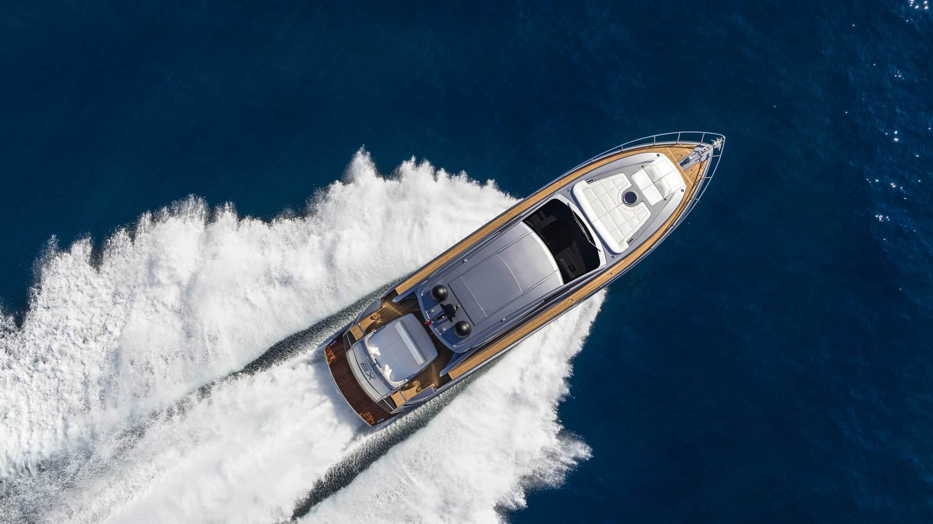 This is photo of a new Pershing 6X aerial