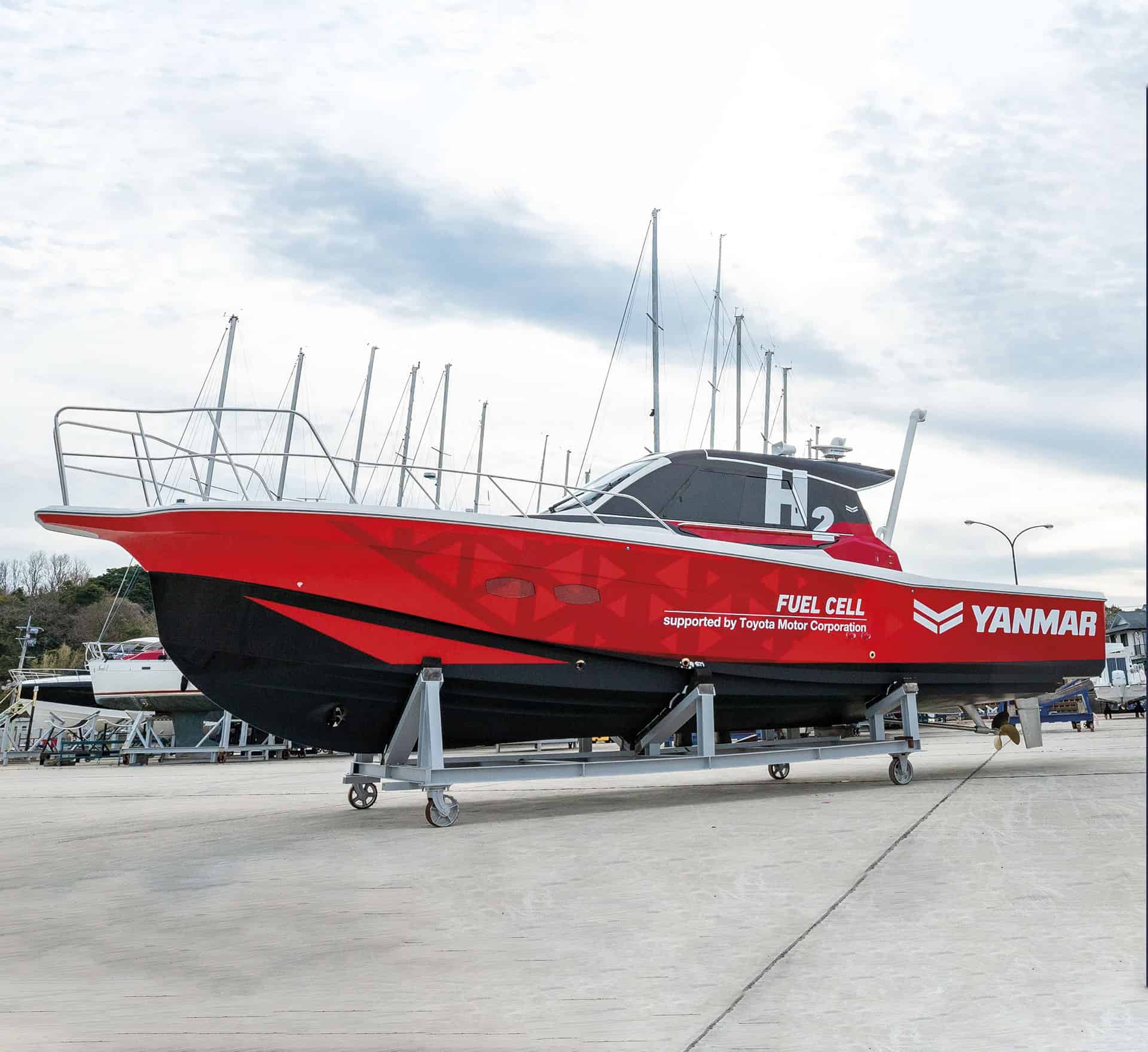 This is photo of a Yanmar tested boat