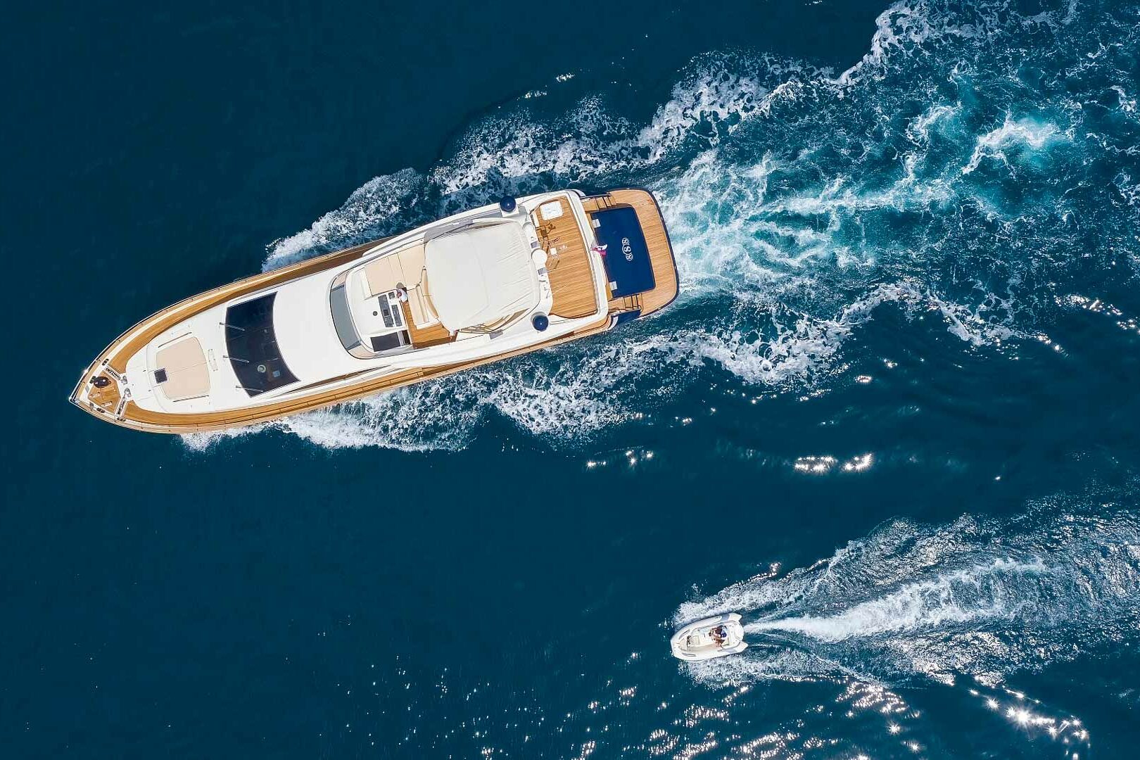 Luxury yacht Riva 85 ‘888’ aereal