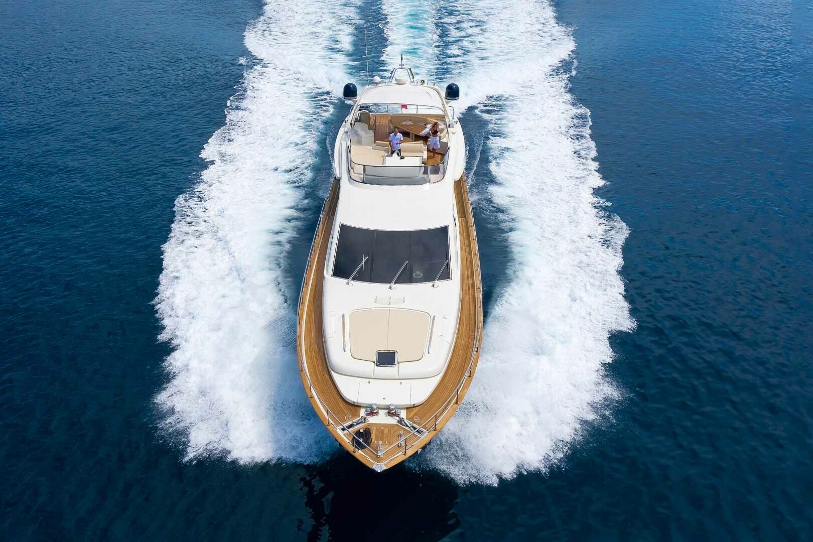 Luxury yacht Riva 85 ‘888’ front view