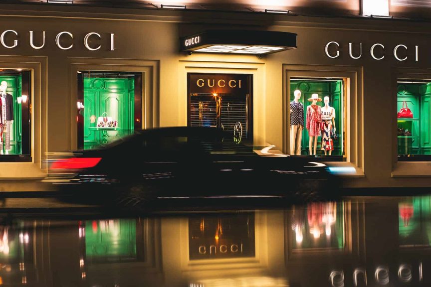 This is photo of a Gucci boutique