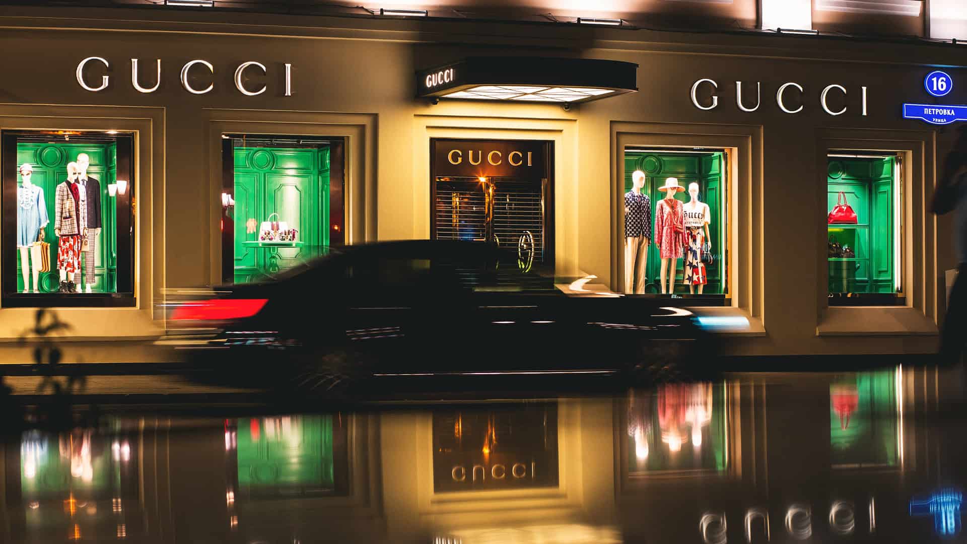 This is photo of a Gucci boutique