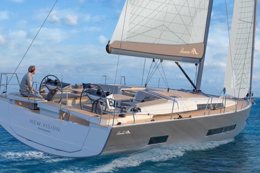 This is photo of a new Hanse 460