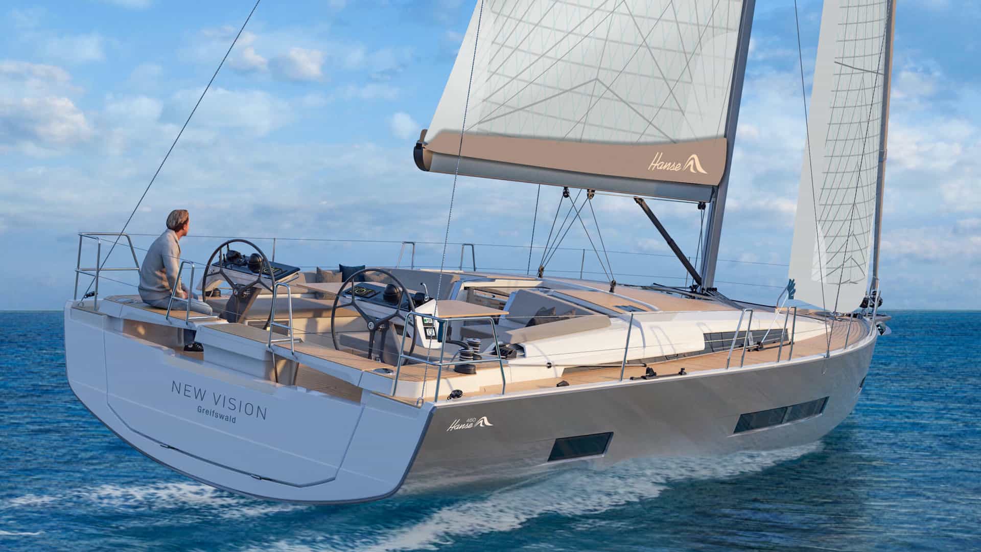 This is photo of a new Hanse 460