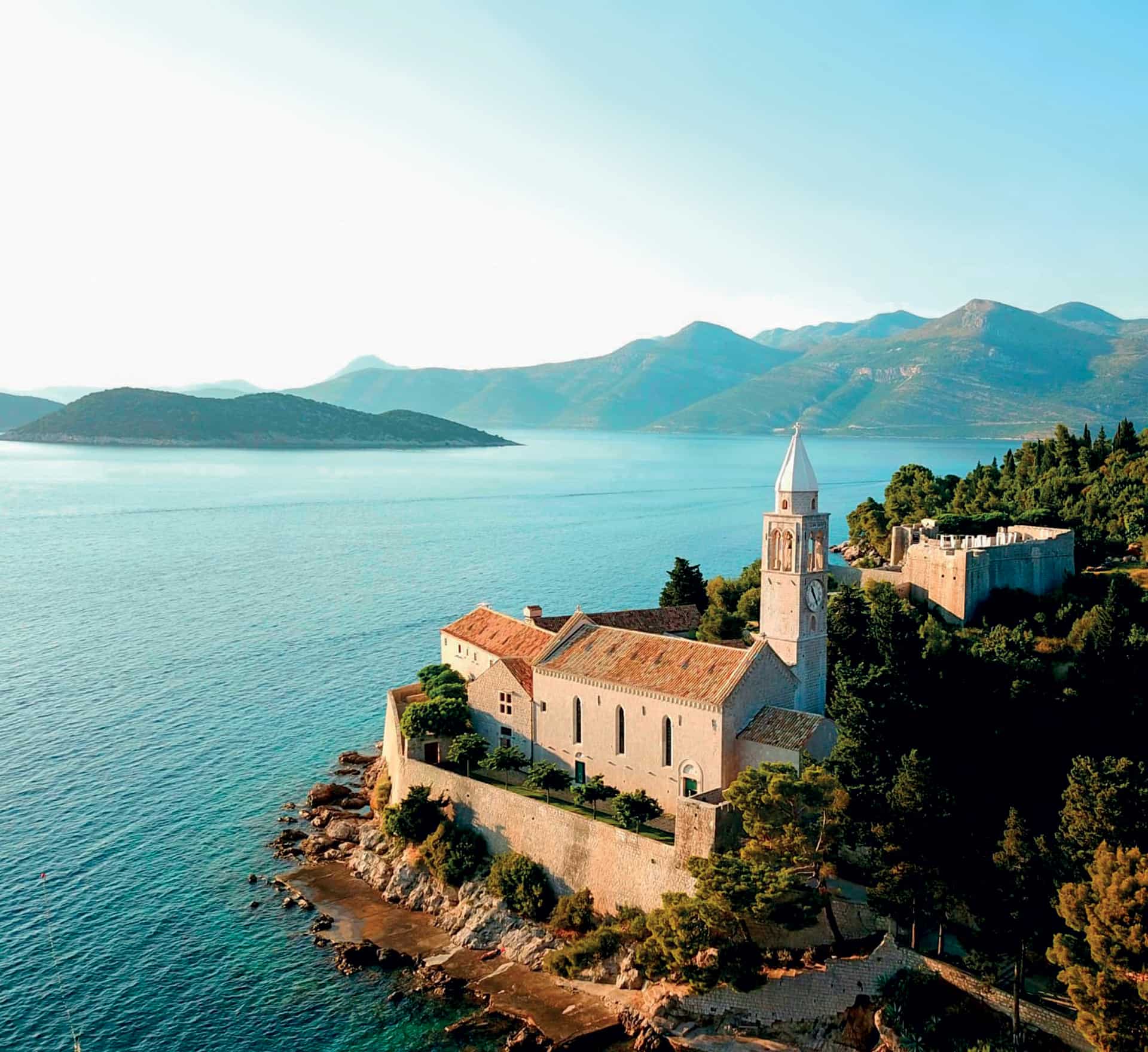 This is photo of a seaside palace, Lopud 1483, Boutique Hotels in lopud island small luxury hotels croatia