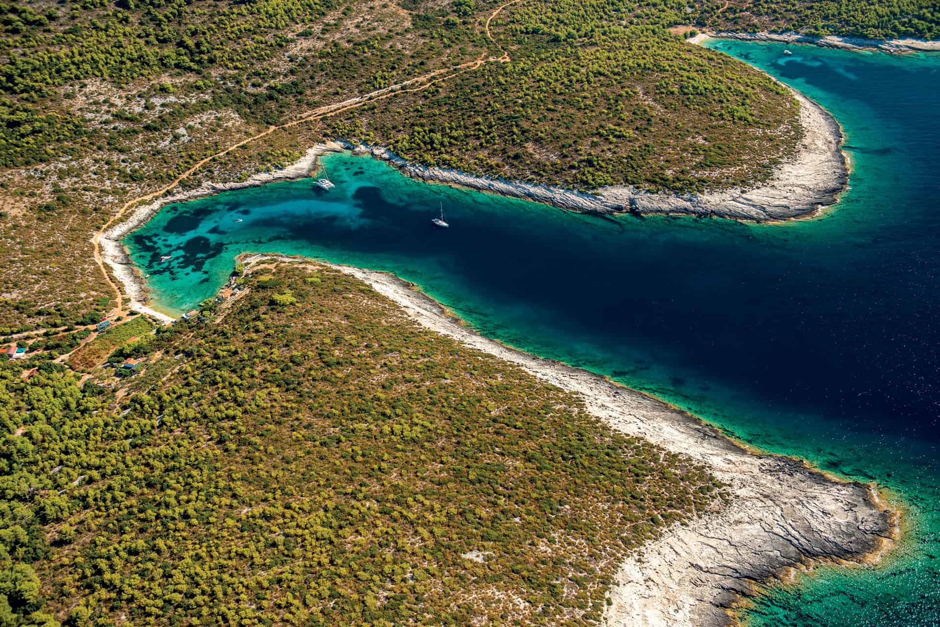 Vela Travna cove Vis island