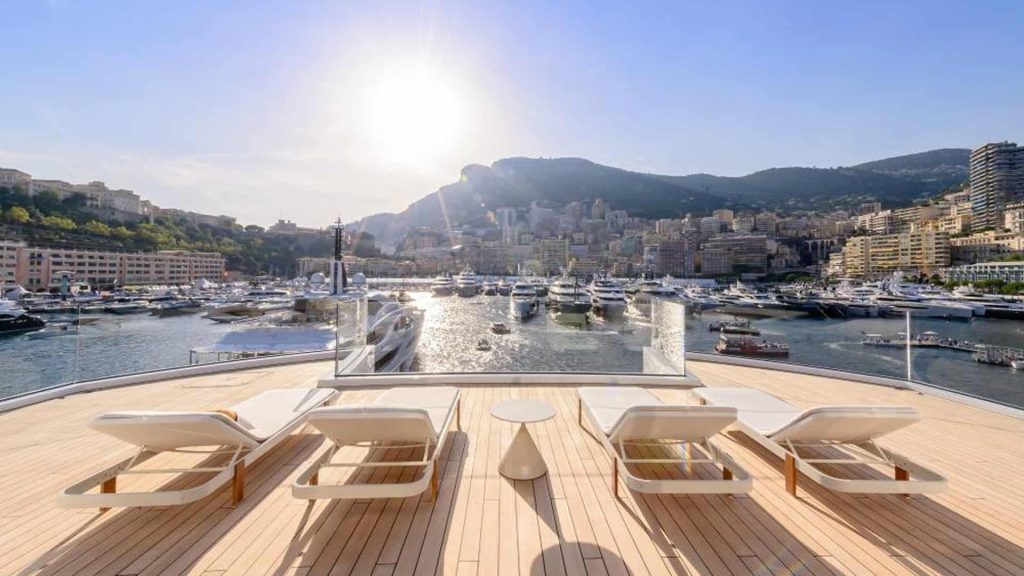 This is photo of a Monaco Yacht Show 2021
