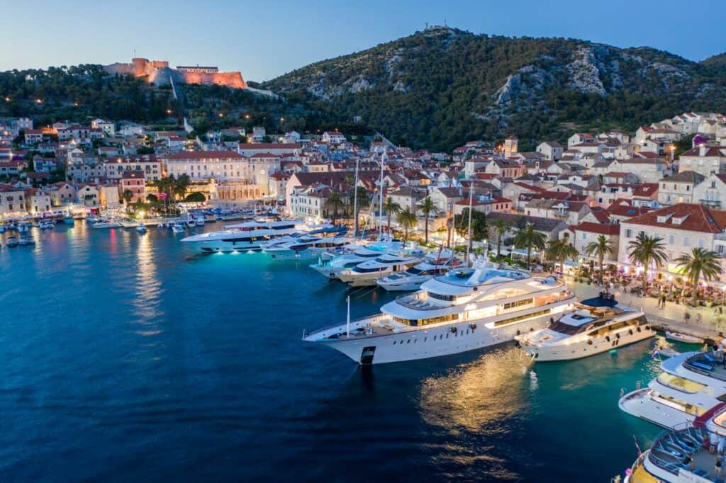 This is photo of a town Hvar