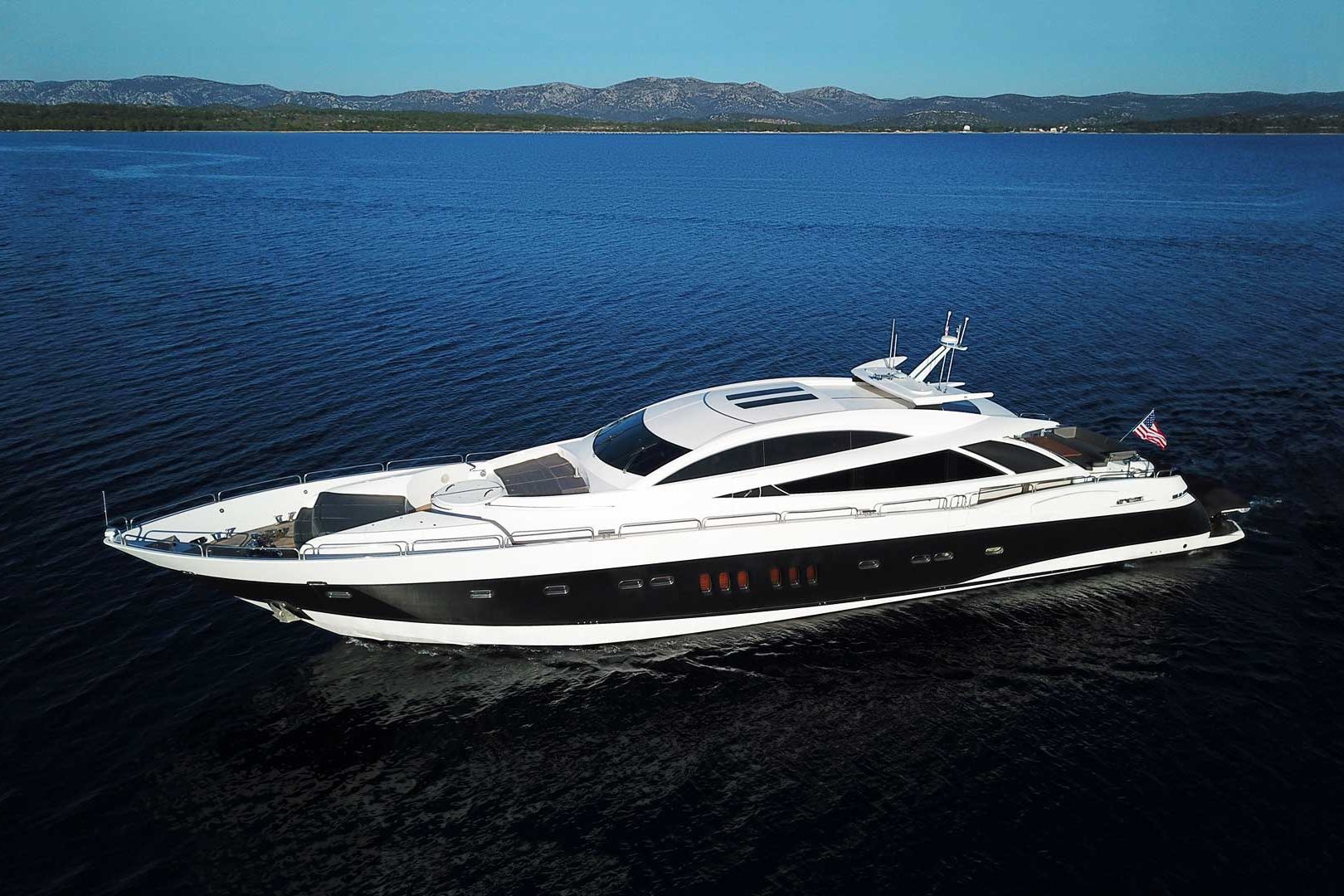 Luxury yacht Quantum port side