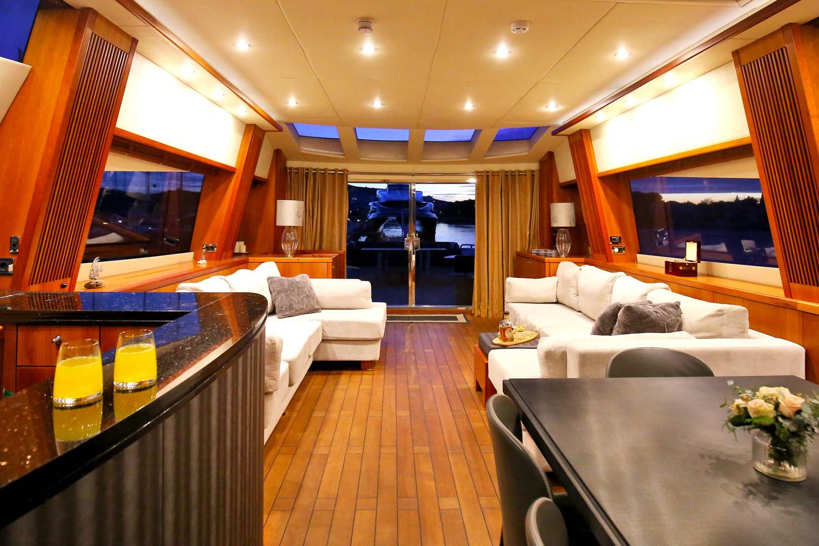Luxury yacht Quantum salon other view