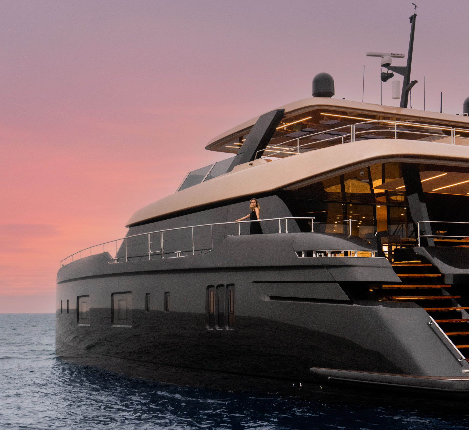 This is photo of a super cat 100 Sunreef power