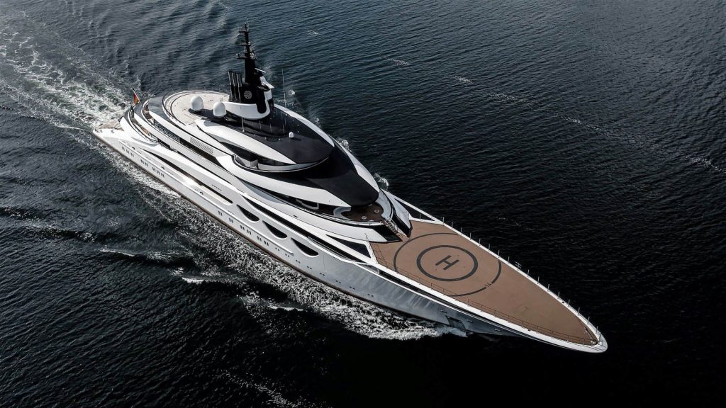 This is a photography of Lurssen superyacht AHPO