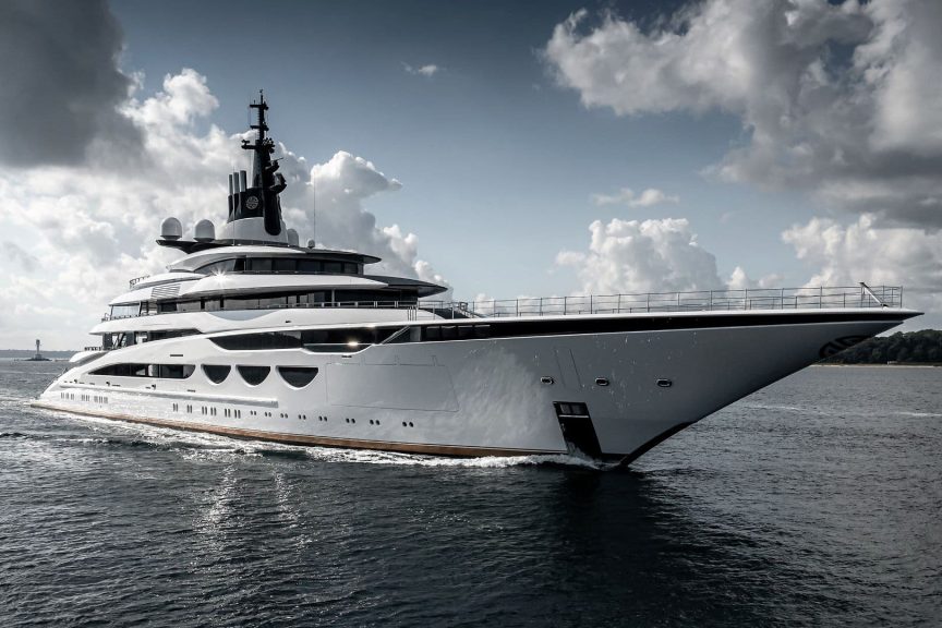 This is a photography of superyacht Lurssen AHPO