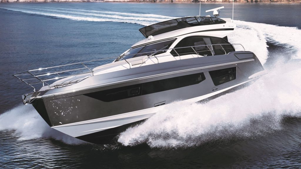 This is a photography of new Azimut Yachts 53