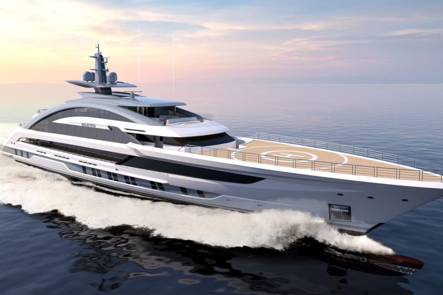 This is a photography of Heesen Project Cosmos