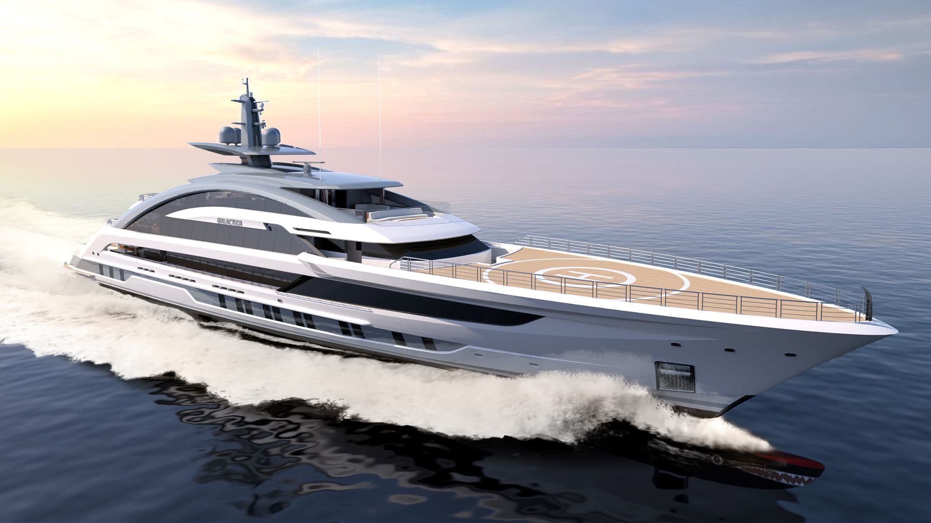 This is a photography of Heesen Project Cosmos