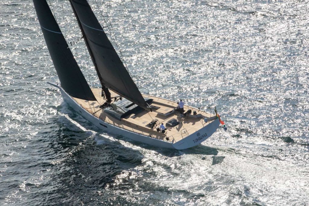 This is a photography of Southern Wind 105GT Taniwha sailing