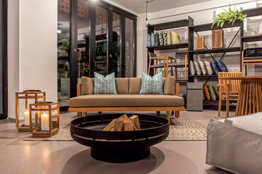 This is photo of a Block Outdoor salon furniture