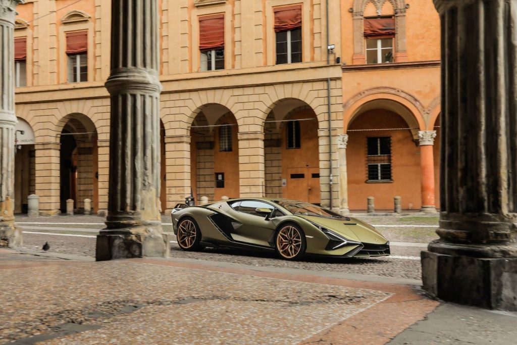 This is a photography of lamborghini sian limited edition cars