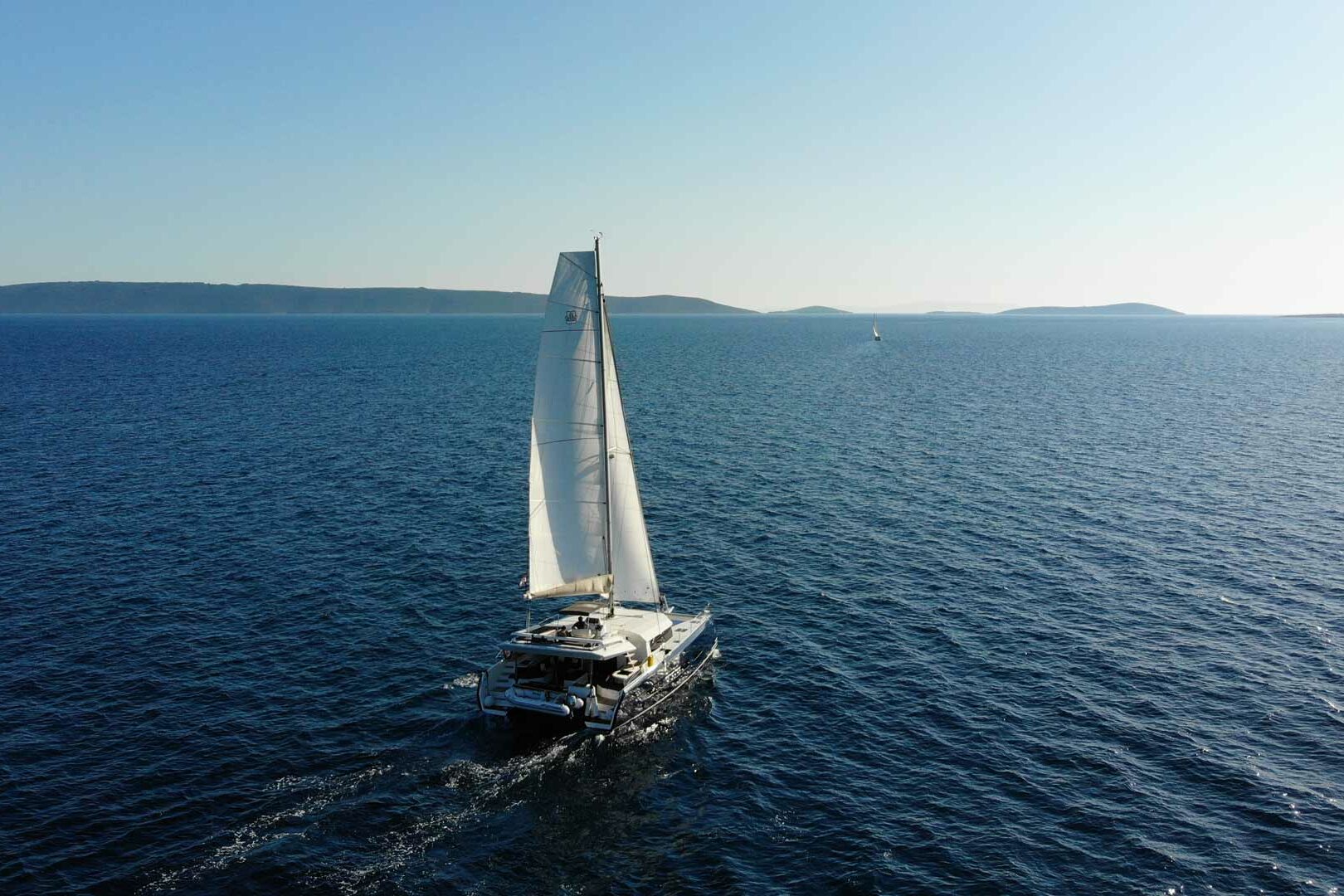 Luxury Catamaran Charter Dufour 48 Catamaran sailing