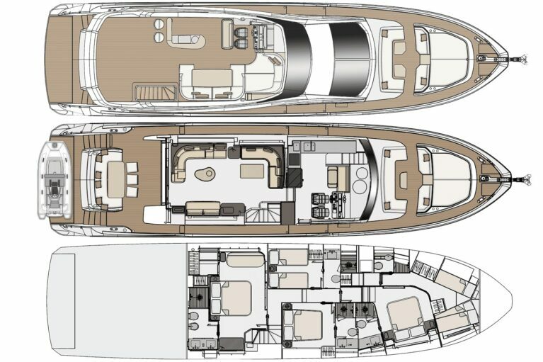 Azimut 78 Fly layout