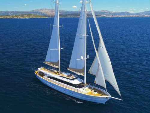 Luxury sailing yacht Acapella sailing