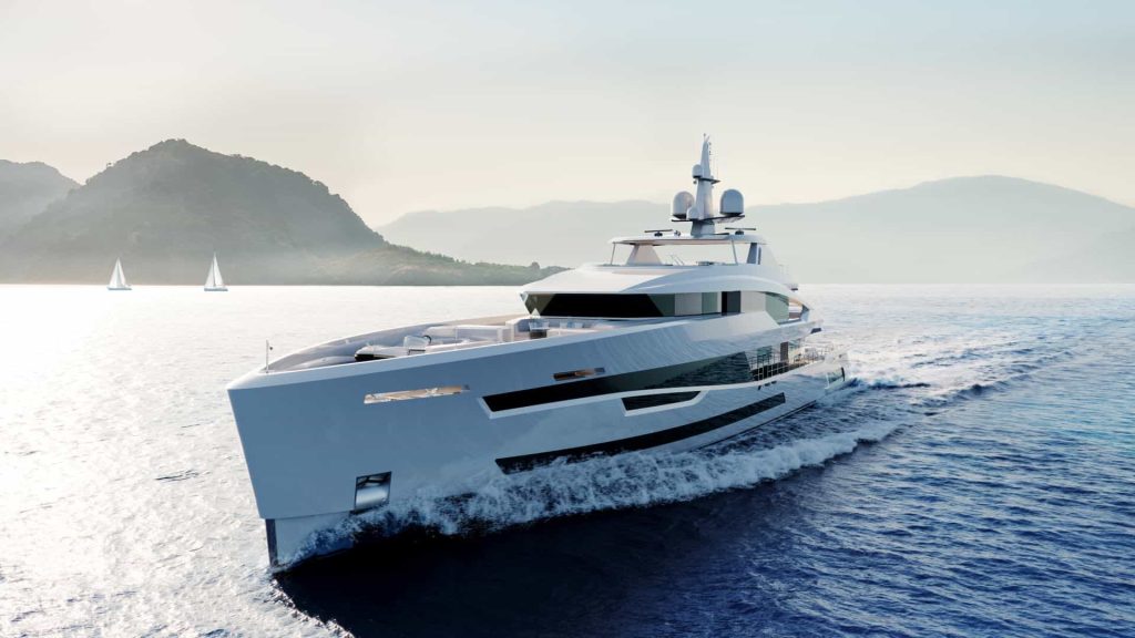 This is a photography of Heesen Akira superyacht