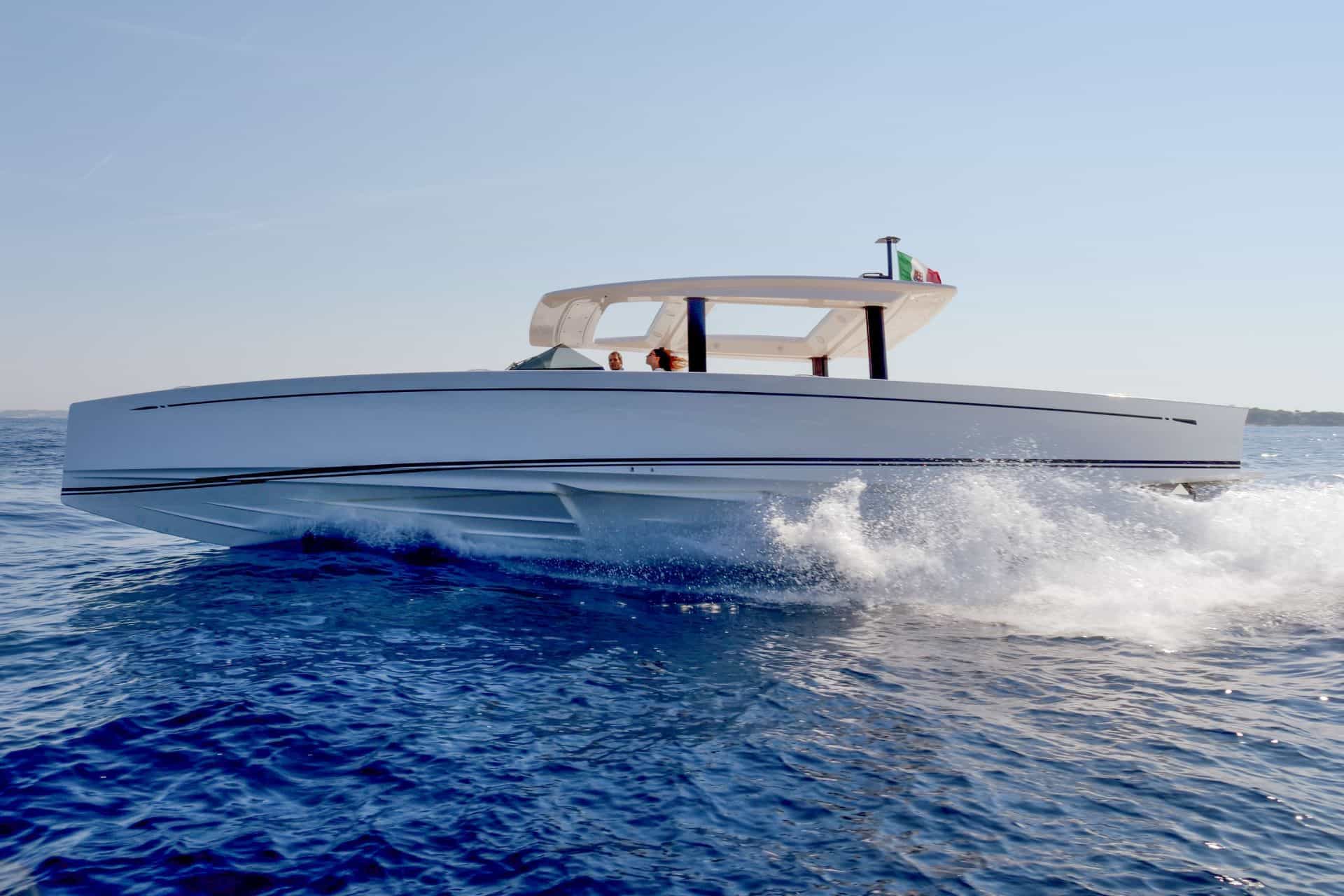 swan shadow motor boat
