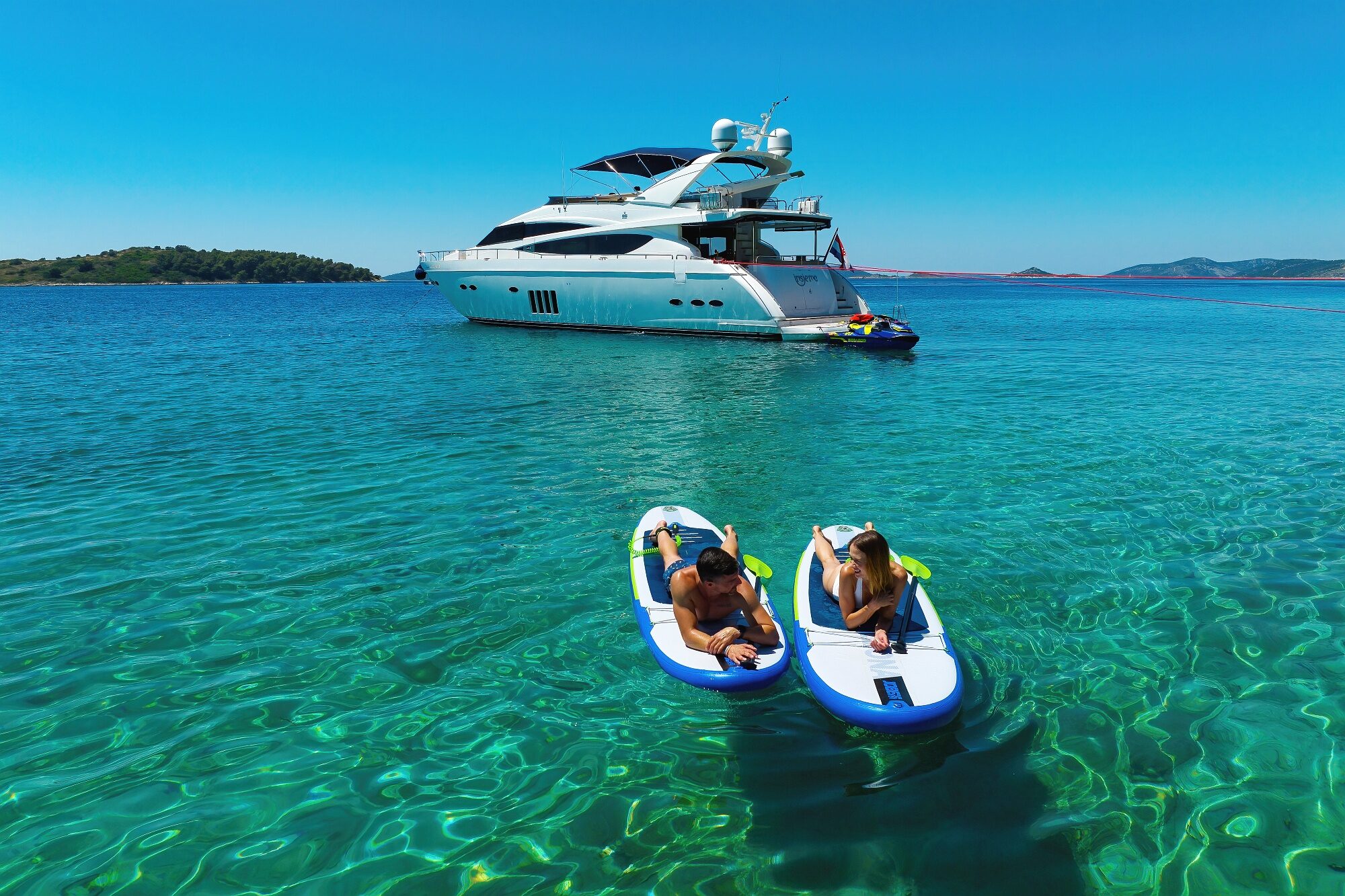 Luxury yacht Insieme water toys