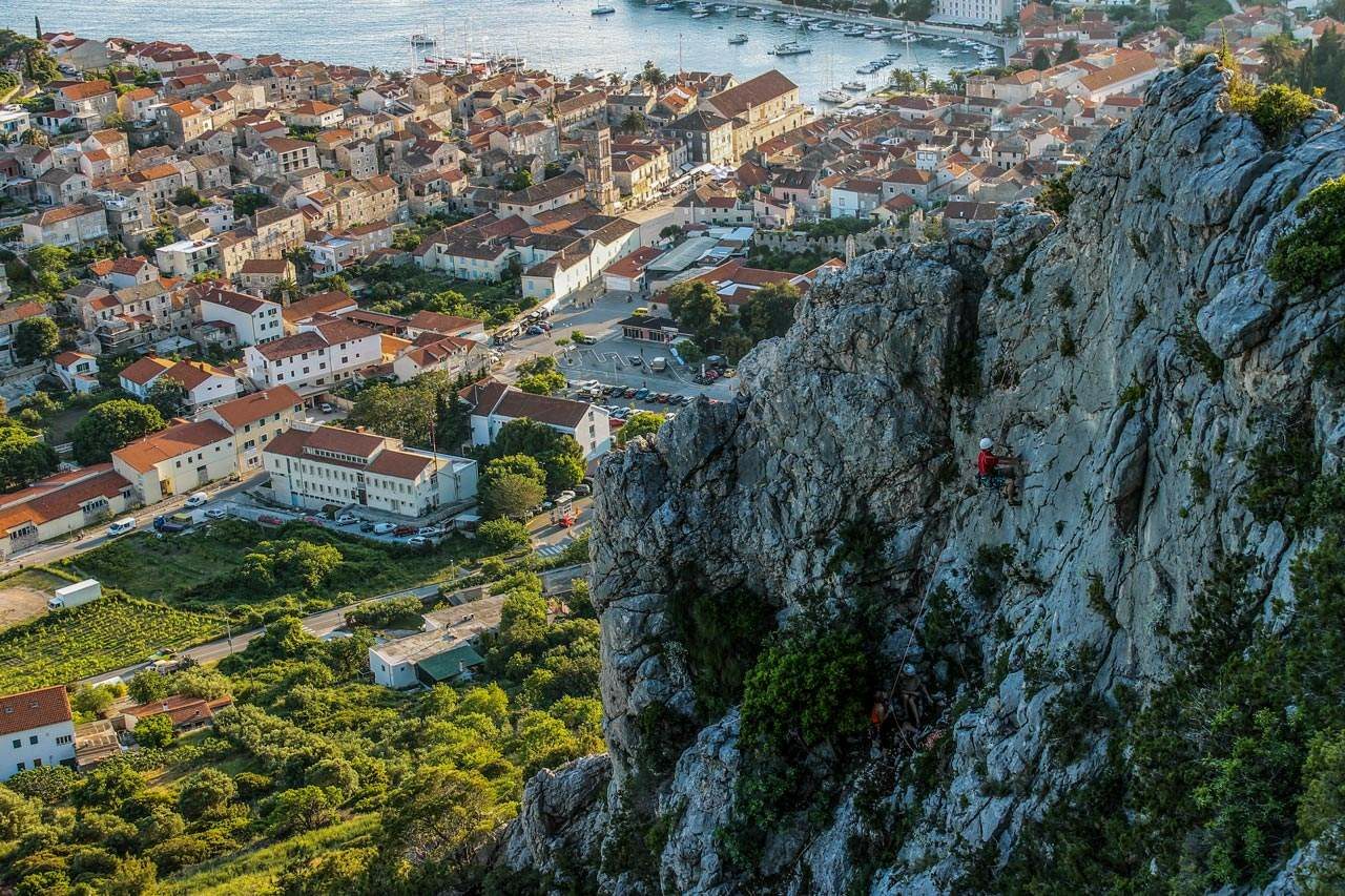 Rock climping experience at town Hvar