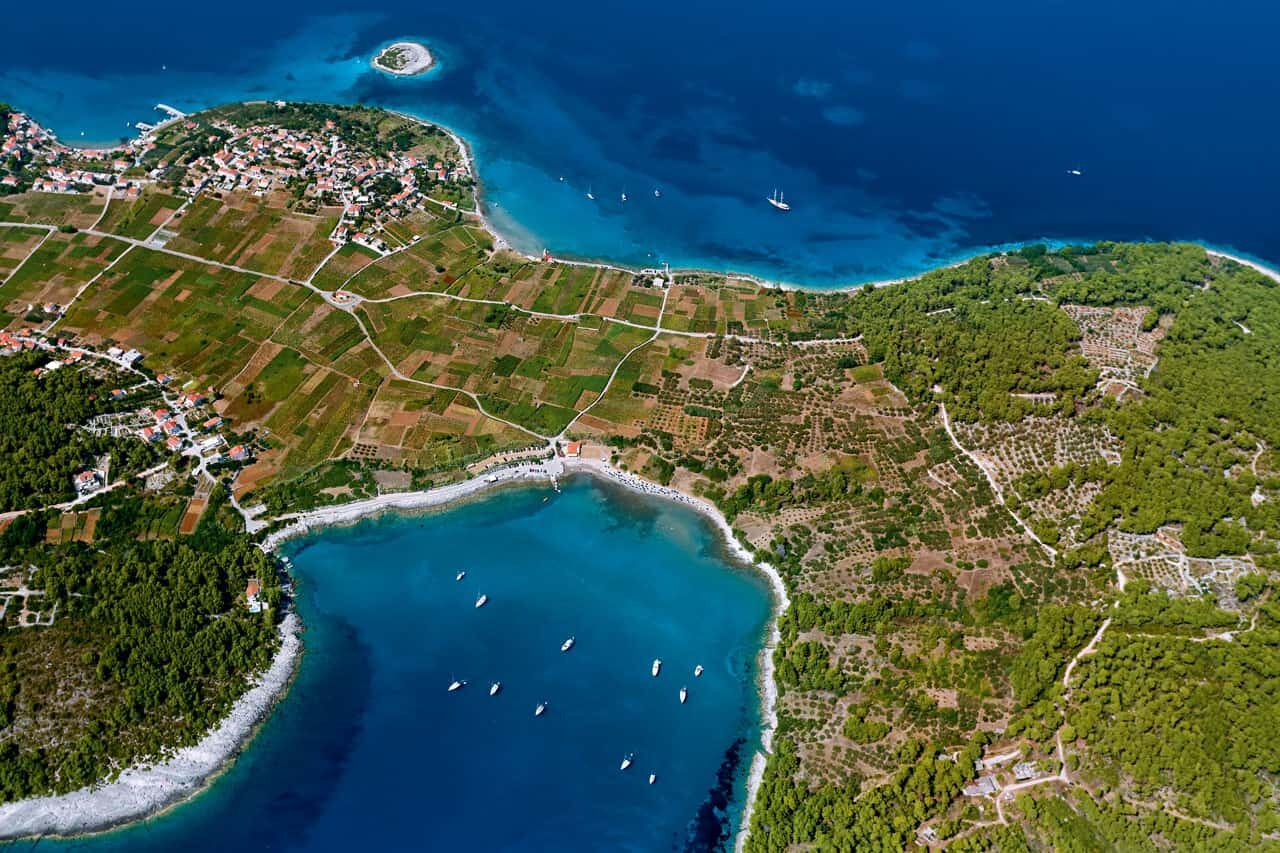 Lumbarda bay island Korčula